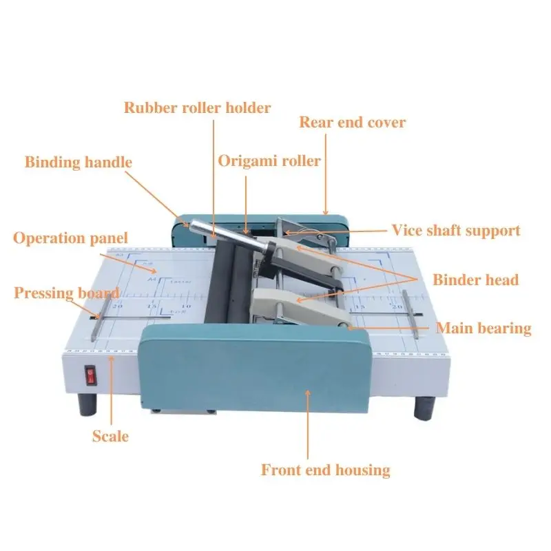 For DX-8200 Office Electric Booklet Maker Wire Booklet Making Machine For Office Equipment Electric Binding Machine Good