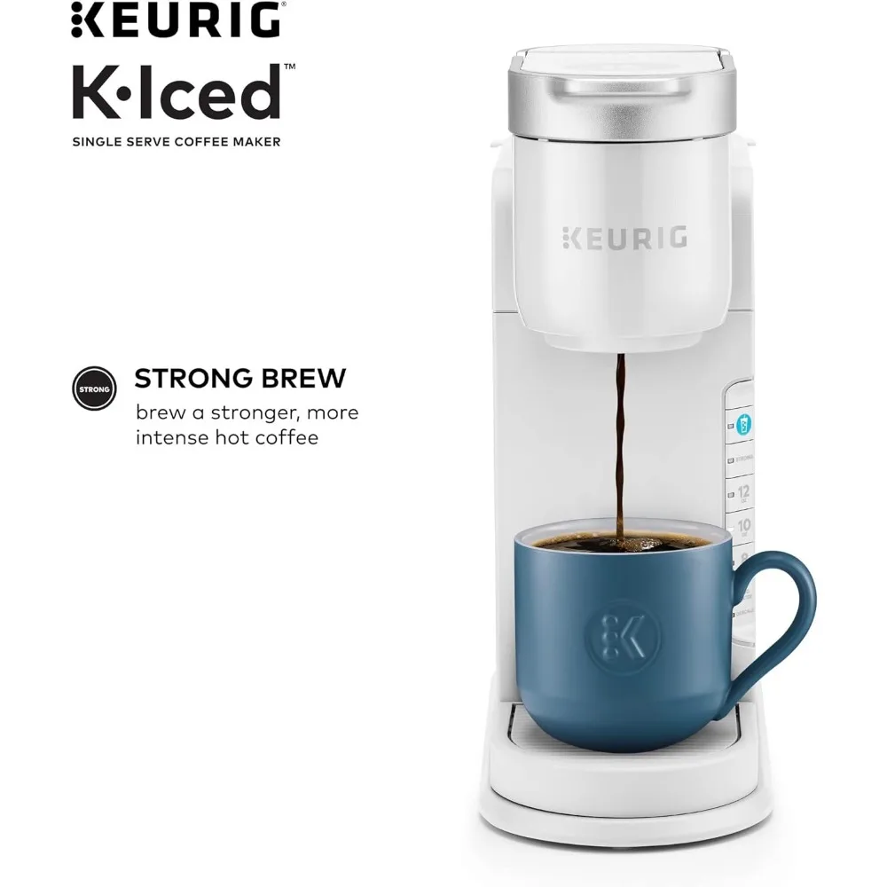 Single Serve Coffee Maker - Brews Hot and Cold - White