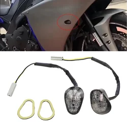 LED Turn Signal Light Indicator Lamp Flush Mount For Yamaha YZF R1 YZFR1 2002 2003 2004 2005 2006 2007 2008, YZFR6 YZF-R6 03-08