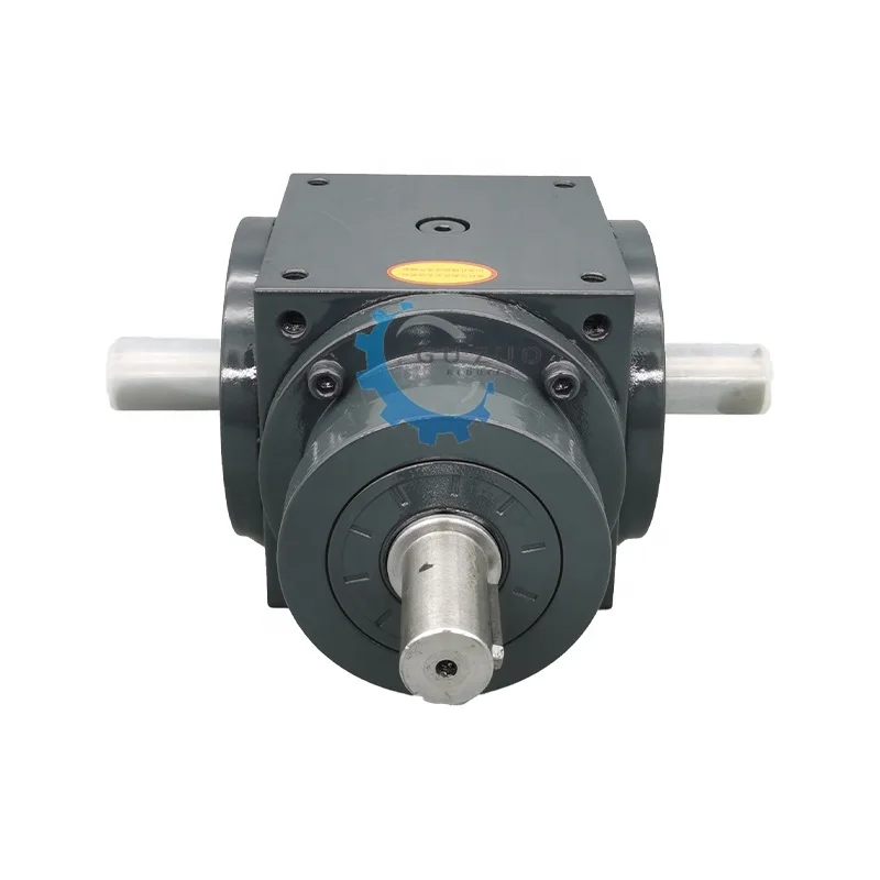 

Guzuo High Quality 90 Degree Right Angle Spiral Bevel Helical Transmission Hole Output Steering Gearbox for Reduction