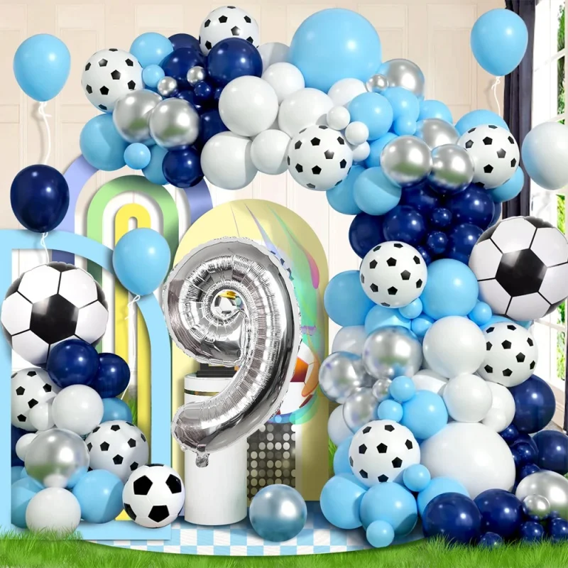 

Football Prop Balloon Birthday Party 32-inch Digital Balloon Party Birthday Theme Latex Football Club Balloon Decoration Props