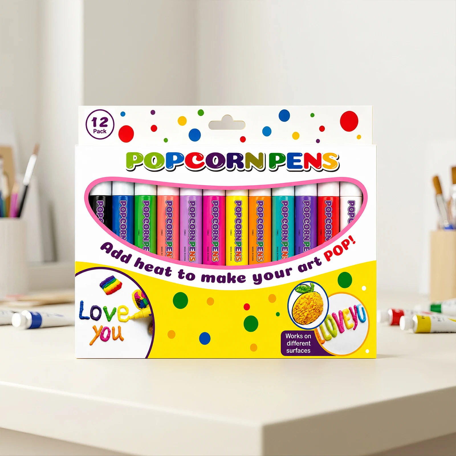 Набор ручек Puffy Popcorn, 12  – обзор и цена Art Craft Doodle