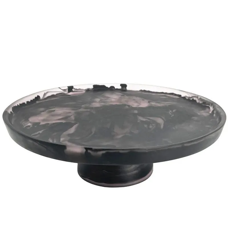 Swirl Pattern Handmade Acrylic Round Birthday Cake Top Hat Christmas Wedding Party