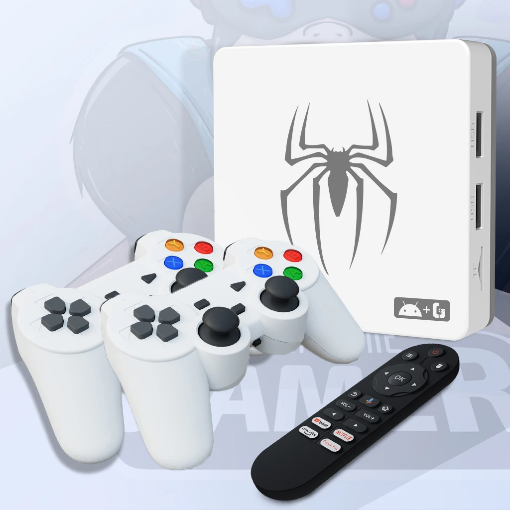 #￥2 in 1 G7 TV Game BOX 2025 Android 13 Dual System 3D Arcade Games Player WIFI 6 Wireless Gamepad G7 Retro Video Game Console
