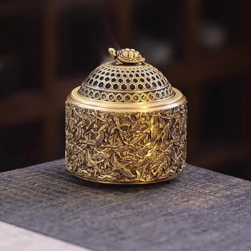 

Retro Style Diffuser Incense Burners Gift Office Decoration Work Yoga Hotel Incense Burners Hookah Copper Decor Incensario MH