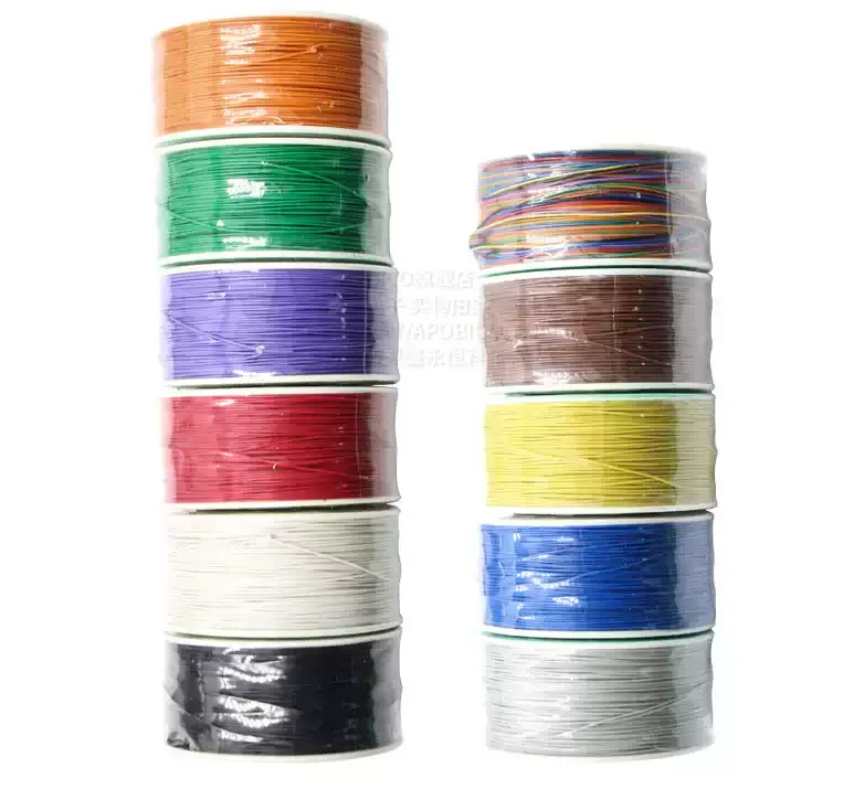 1 Reel Copper Solid PVC Insulation 30# 30AWG  For PCB Circuit Board OK Wire Jumper Electronic Cable Welding Wrapping Tinned