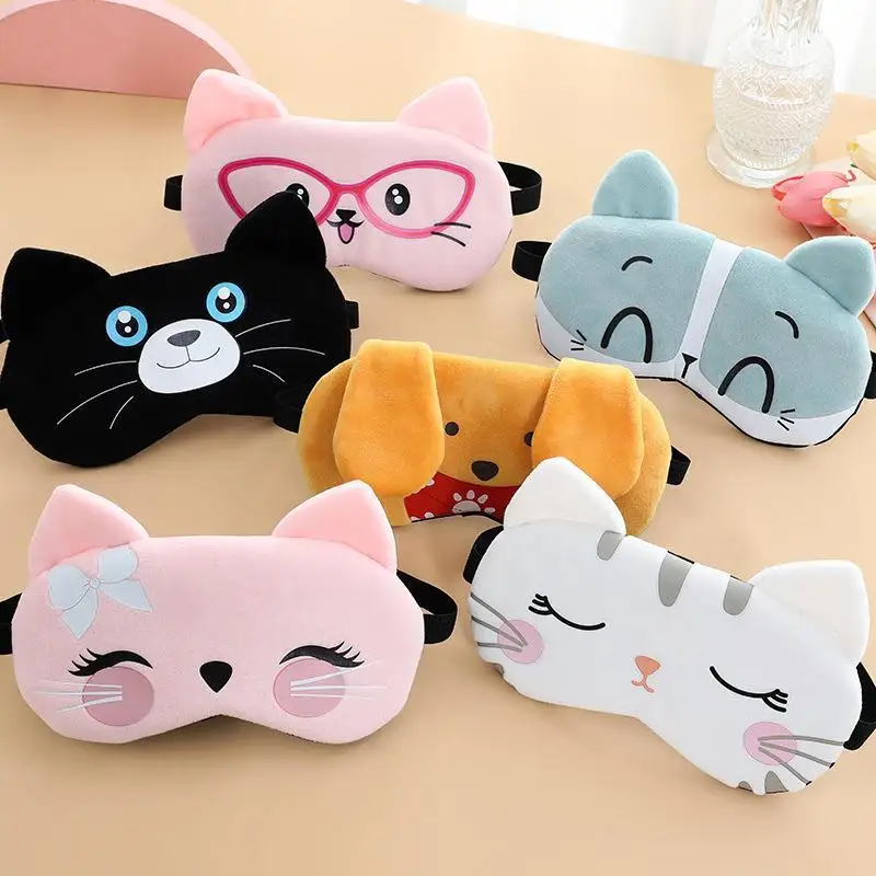 

Cute Animal Plush Children's Nap Eye Mask Sleep Blindfold Light Blocking Eye Protection Cold Hot Compress Ice Bag...