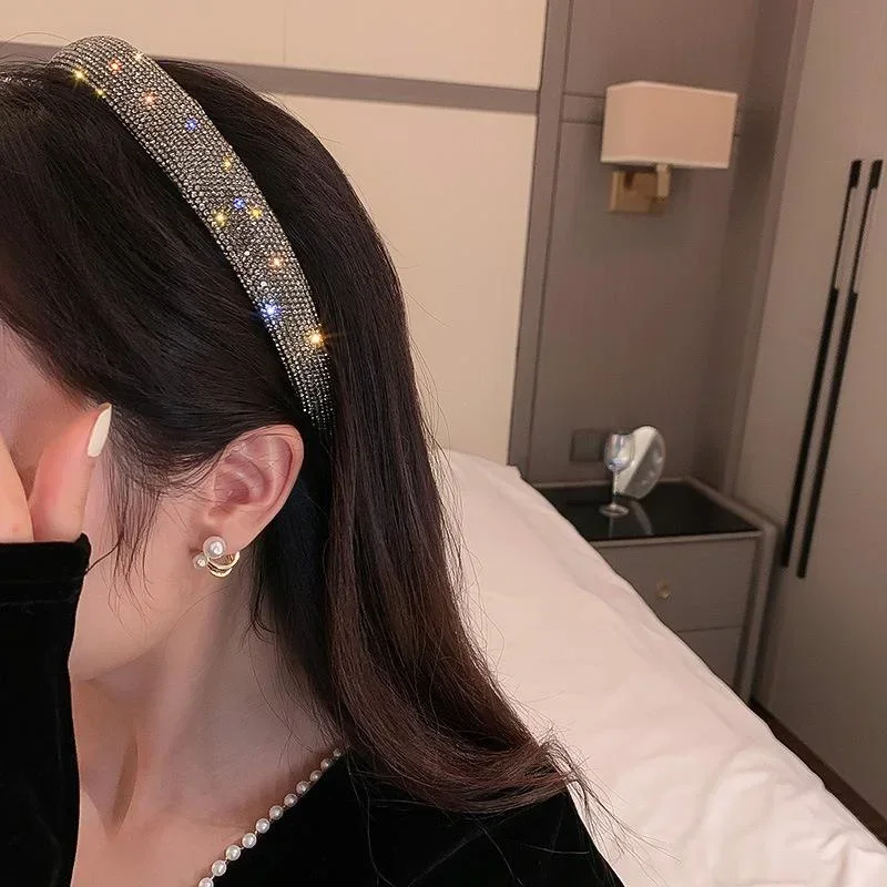 Diademas versátiles para mujer, diademas de terciopelo de Color plateado, accesorios para el cabello, regalos