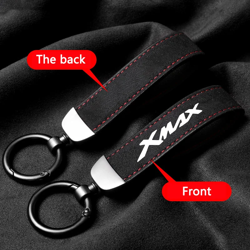 

Высококачественный кожаный брелок для мотоцикла Yamaha XMAX300 XMAX250 X MAX XMAX X-MAX 300 250 125 250 300 400, замшевый кольцо-держатель для ключей