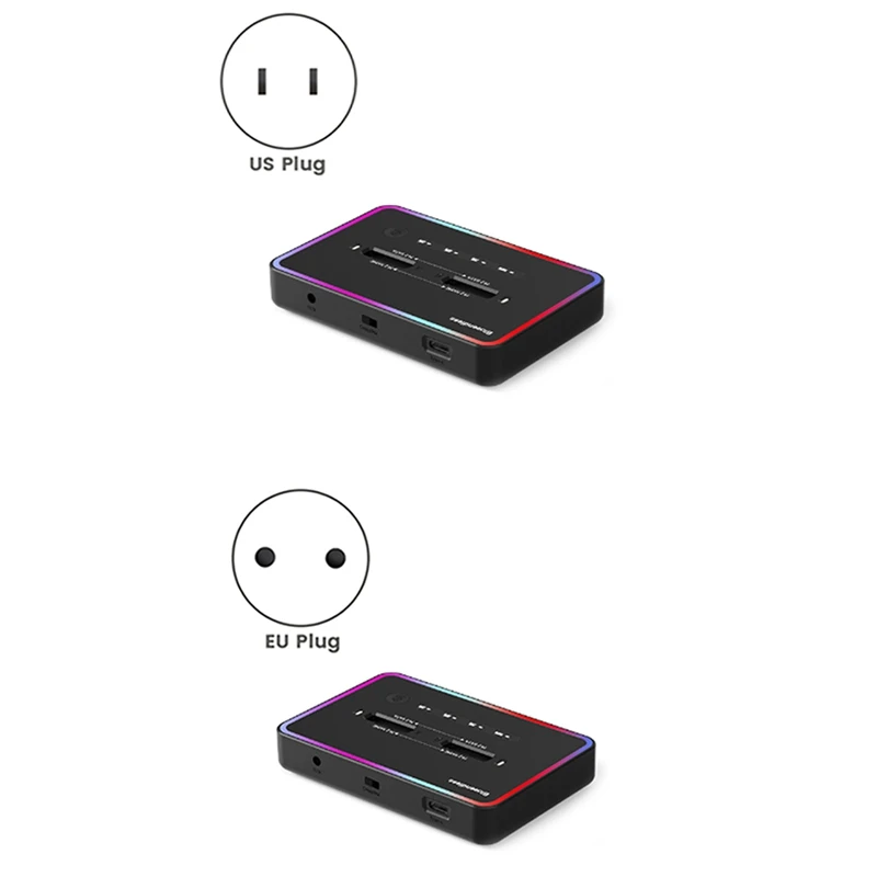 Blueendless M.2 Nvme/ Sata duplikator Dual-Bay Clone Offline 20Gbps NVME stasiun Dok Dok Dock Clone Offline satu tombol