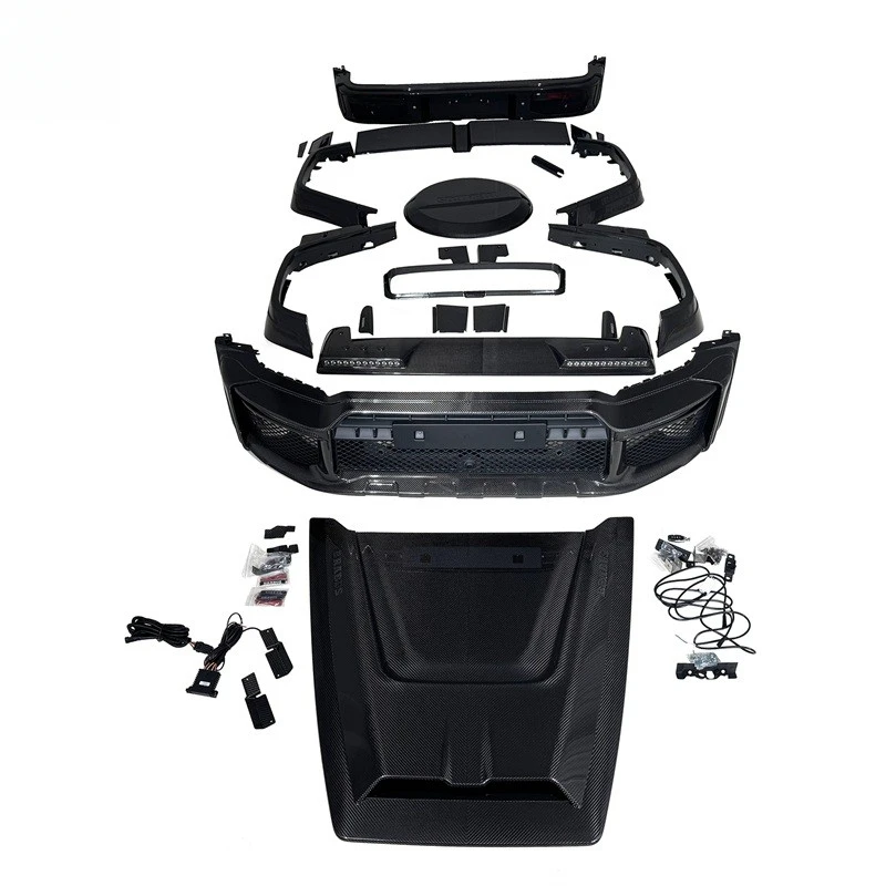 High Quality B800 Style Dry Carbon Fiber Body Kit For G Class W464 W465 2019+ Exterior Upgrade Parts