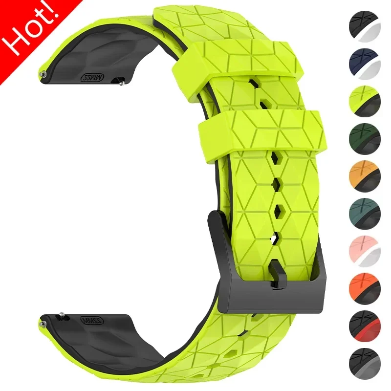Pasek silikonowy 20mm 22mm do Samsung Galaxy Watch 7/6/5/4 44/40mm 6 4Classic 5Pro, bransoletka do Huawei Watch GT6 5Pro 4 46mm