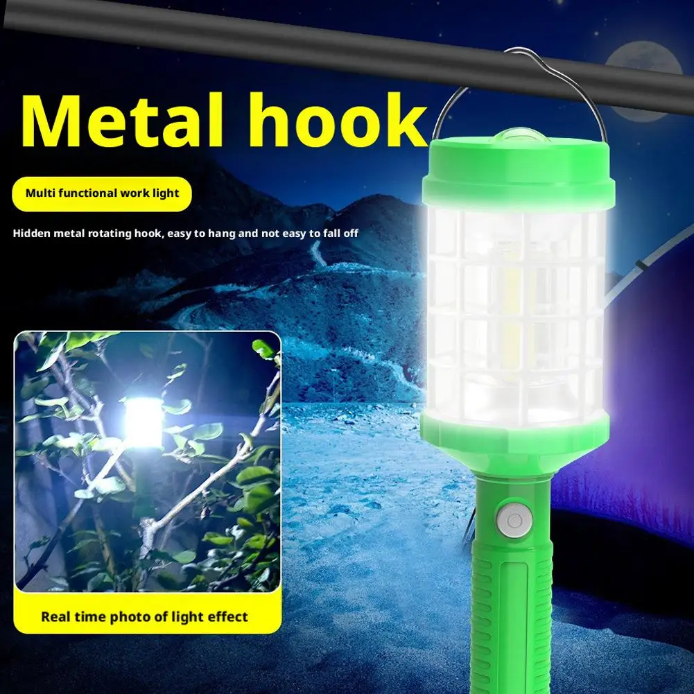 

Светодиодный фонарь для кемпинга, ультраяркий, с функцией аварийной зарядки, магнитный, для ремонта автомобилей, портативный, долговечный, для использования на открытом воздухе.