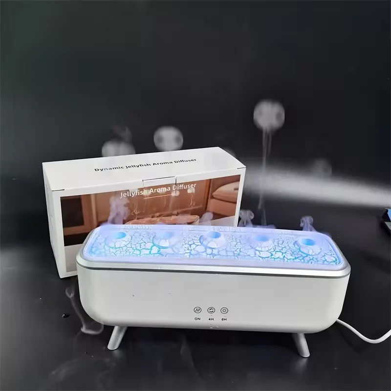 

Новый динамический аппарат для ароматерапии в виде медузы, домашний настольный красочный звукосниматель, ритмический увлажнитель, подарок
