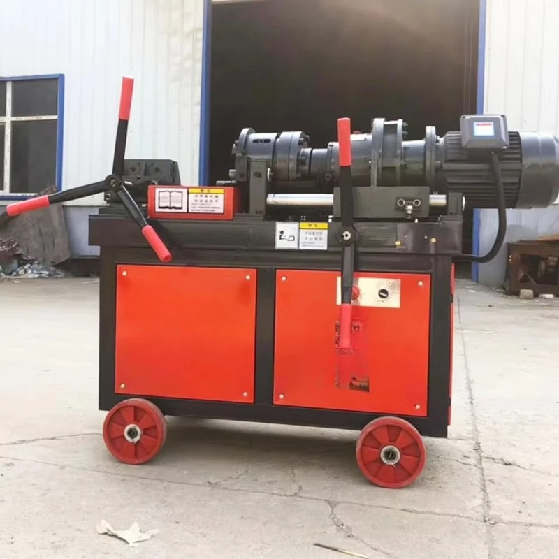High Efficiency Iron Rod Steel Bar Thread Rolling Machine Rebar Thread Cutting Machine Automatic Rebar Thread Rolling Machine view 2