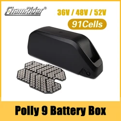 ChamRider Polly 9 Battery Box, Ebike Case, Battery Housing, Case, Downtube, 10S9P, 13S7P, 14S6P, 91PCs, 18650 Cells