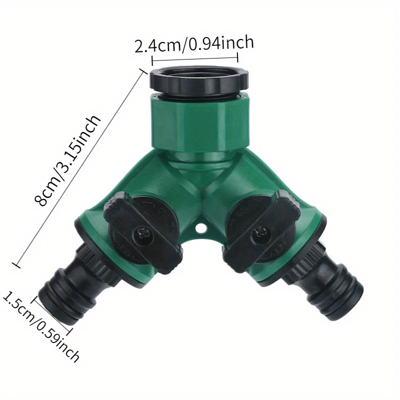 New 4-point/6-point washing machine faucet connector, 1-2 nipple, plastic strap switch, splitter