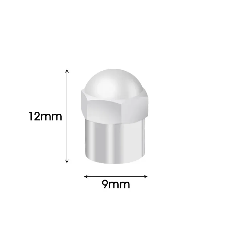 1/50pcs Tire Accessories Car Tyre Air Pressure Cap Car Wheel Tire Valve Stem Cap Chrome Plated Airtight Cover Plastic Round Head