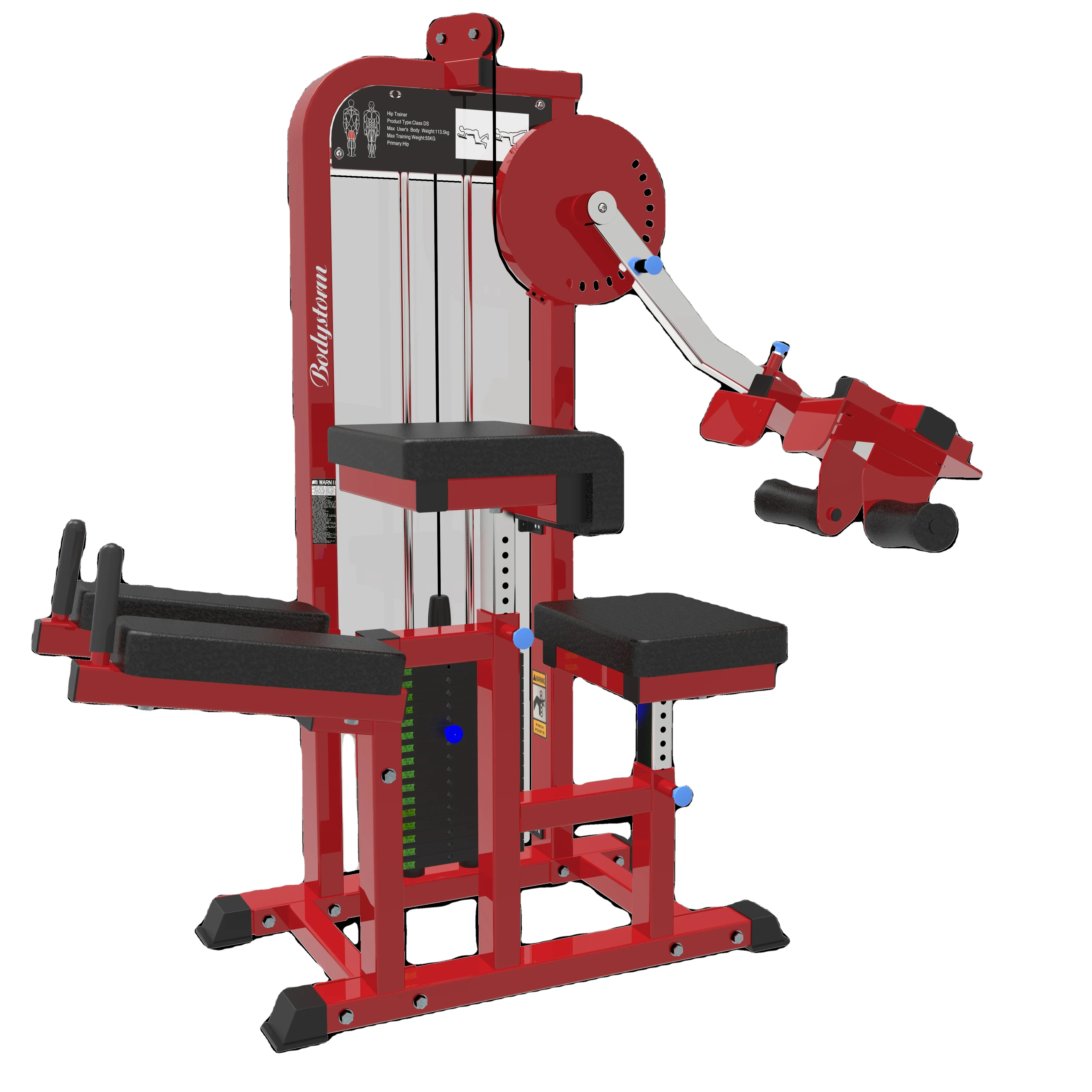 

Bodybuilding Commercial Precor Gym Equipment Pin Loaded Isolator Glute Machine Hip Thrust Glutes Drive Machine