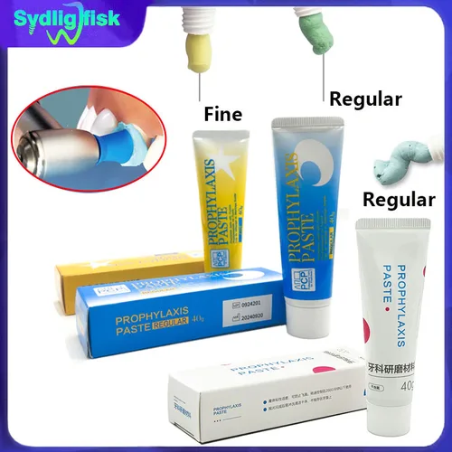 Pasta de profilaxis para implante Dental, 40g, pasta de profilaxis de grano Regular/fino, pasta de pulido Dental, Material de blanqueamiento Dental para dentista