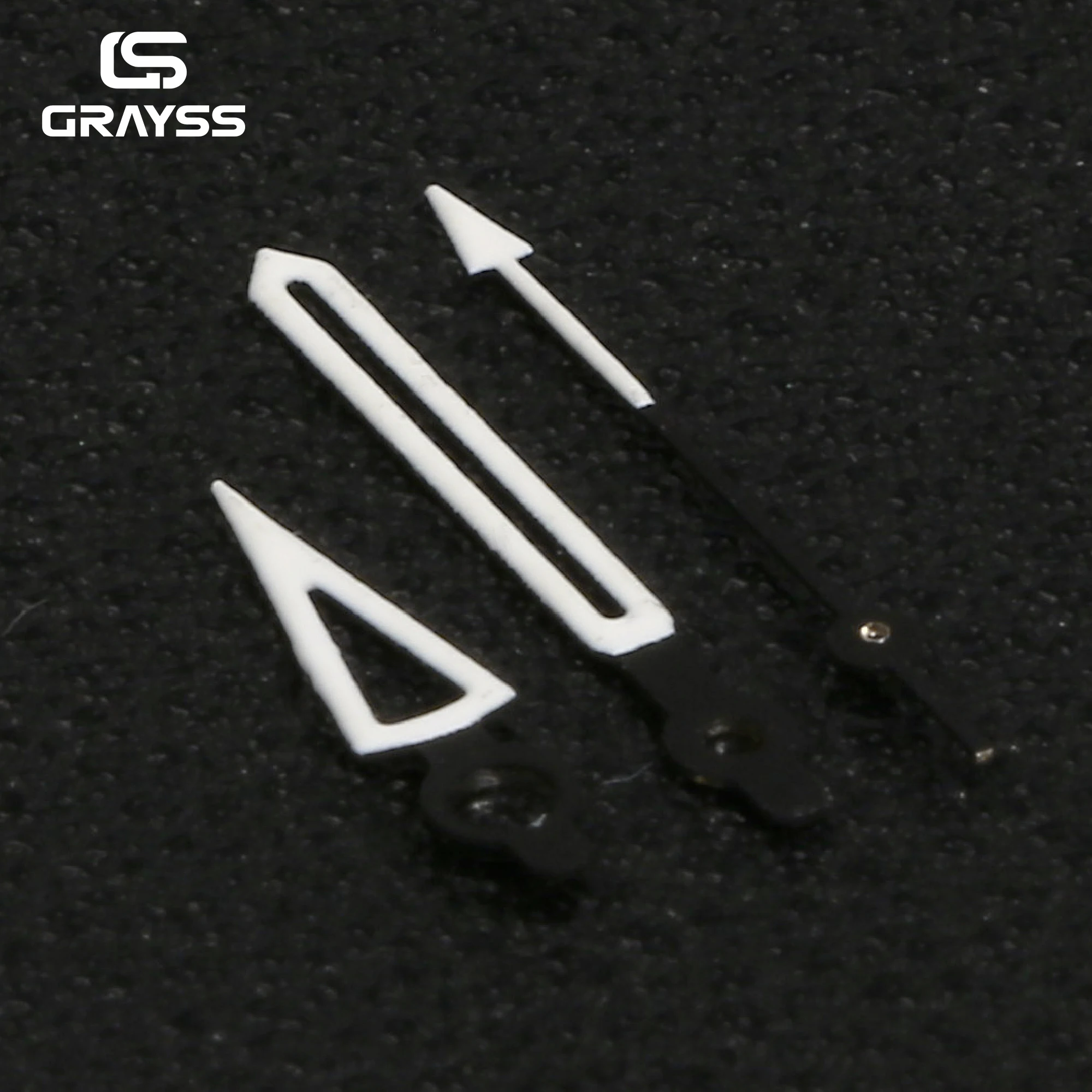 GRAYSS Zeigersatz, blaue, leuchtende Skelett-Zeiger für NH35/Miyota-Uhrwerk, DIY-Mod-Teile, mechanischer Uhr-Ersatz – Detail 2