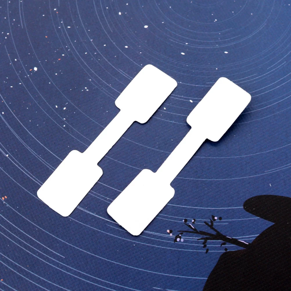 300 Stuks Blanco Ketting Opknoping Prijs Display Tags Ringen Kleine Labels Stickers Sieraden Sleutelhanger