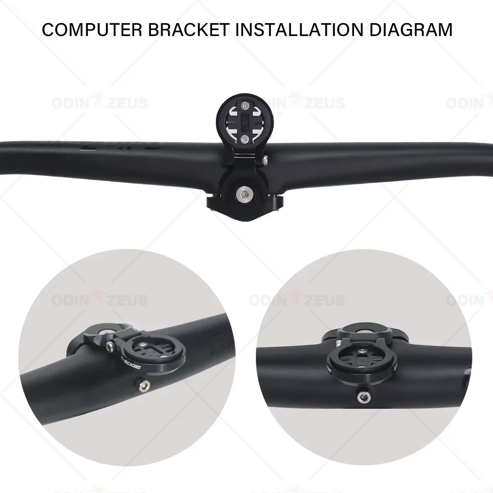 SYNCROS-Carbon Fiber Mountain Bike Integrated Handlebar, UD Matte, 35x720mm, AM, FR, XC Bicycle Handle with Computer Mount, MTB