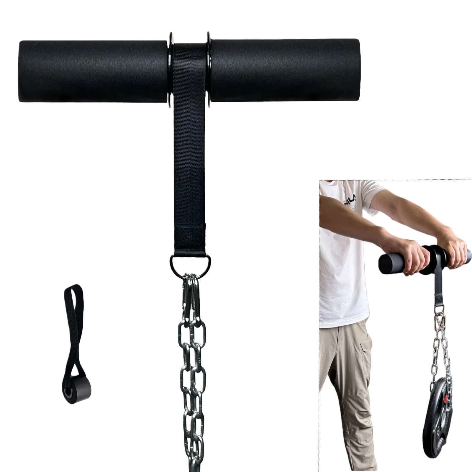 Entrenador de fuerza de agarre para antebrazo y muñeca rodillo - imagen 5