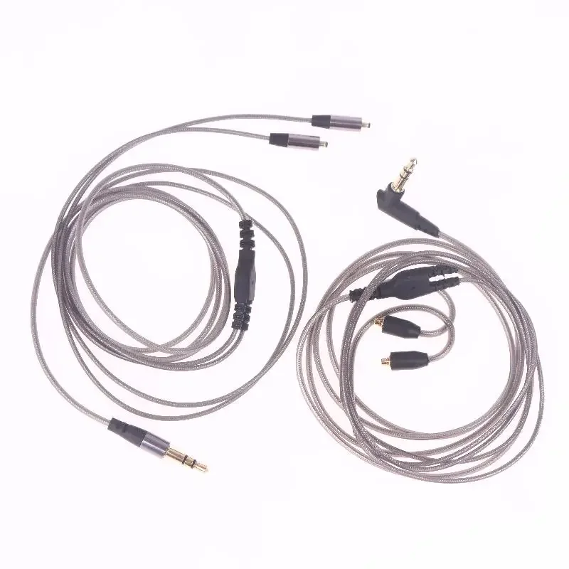 MMCX To 3.5mm Sound Jack Headphone Cable Replacement 120cm Length For SE215/315/535/846/UE900/DC/VJJB/N1
