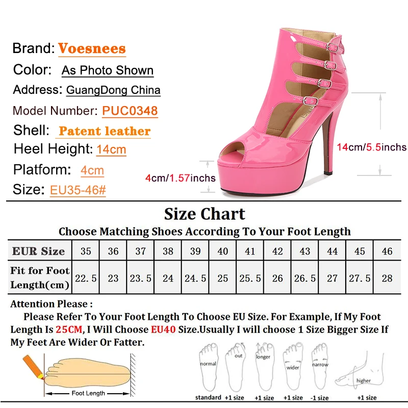 New Peep Toe Short Boots For Women Sexy Hollow Out High Heels 14CM Party Ladies Shoes Size 35-46 Gothic Fashion Pole Dance Boots