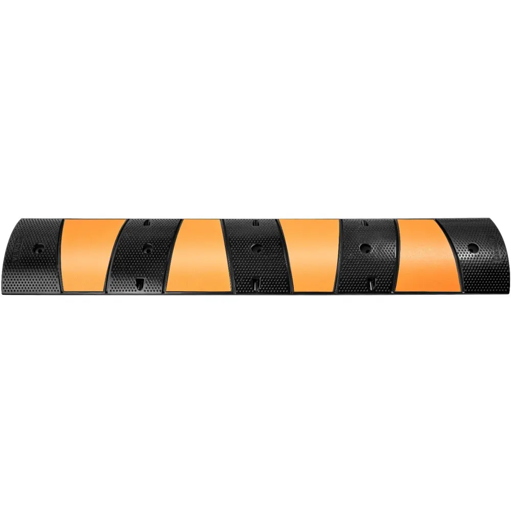 

Rubber Speed Bump 2 Pack 2-Channel,6FT 22000LBS for Asphalt/Concrete/Gravel Driveway&Garage