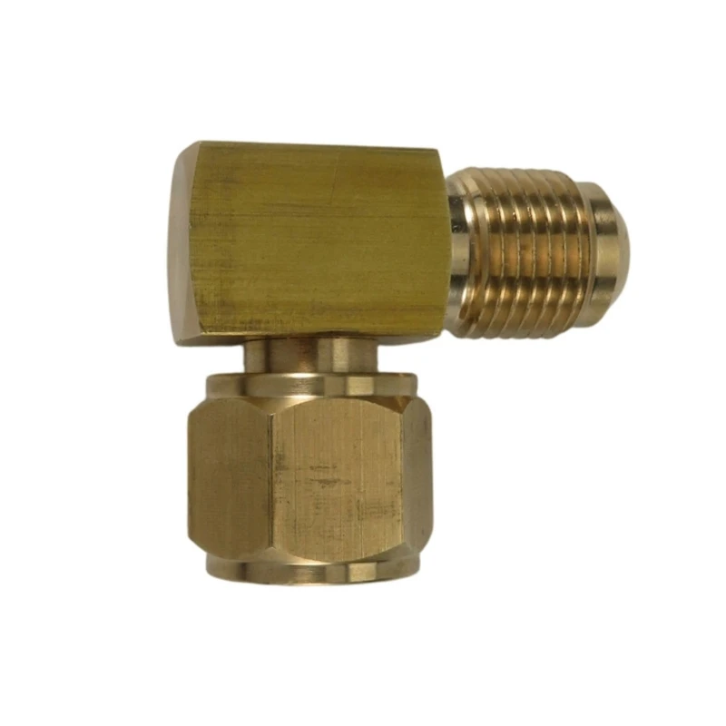 3/8 Brass Pipe Fitting, Elbow Adapter 90 Degrees Elbow Connector