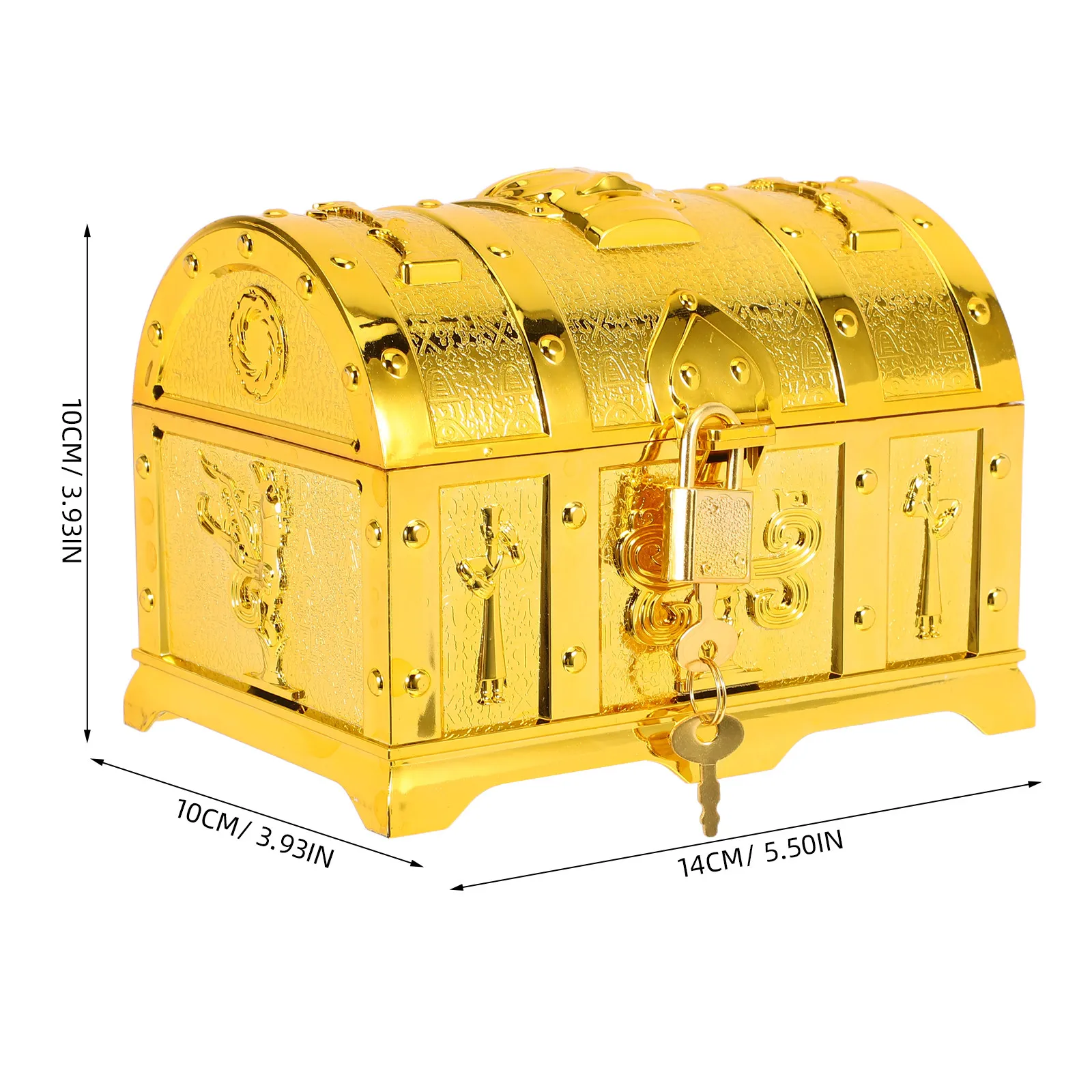 Educational Chest Box Ancient Civilization Pretend Play Travel Family Storage