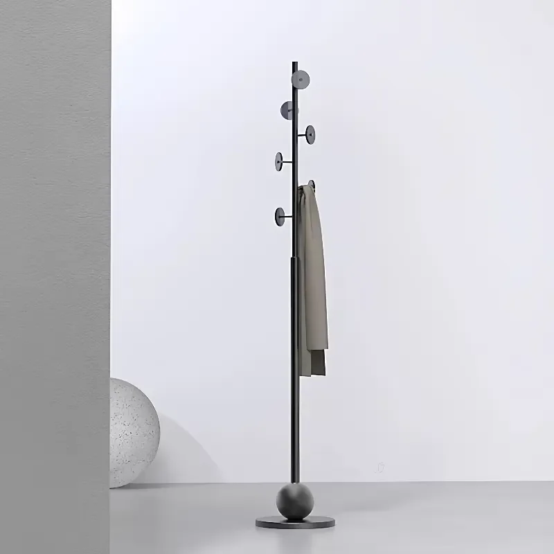 Vertical Standing Coat Rack with Shelves Floor Clothes Hanger Organizer for Living Room Bedroom Home Furniture Dress Storage