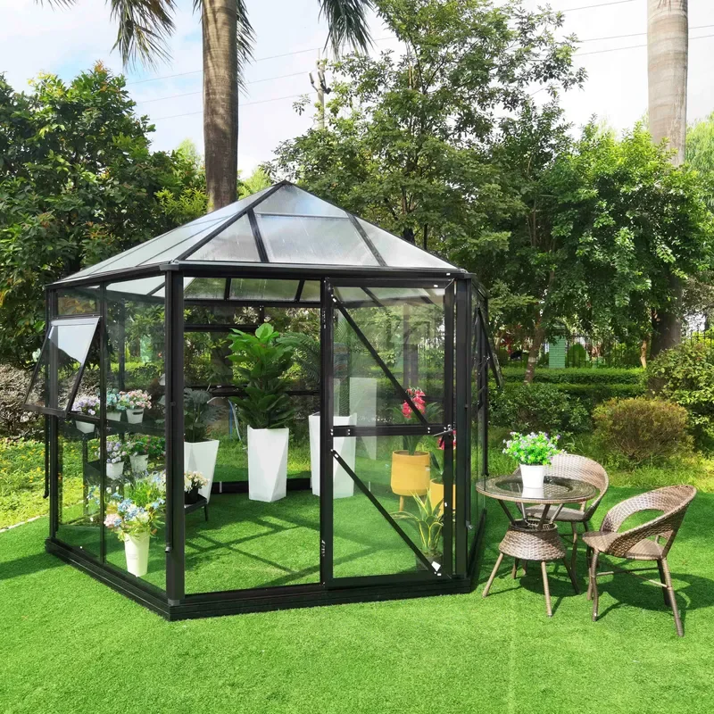 Customized Villa Sunroom Garden Aluminum Glass House for Thermal Insulation Solar Greenhouse Aluminium Sunroom Garden House