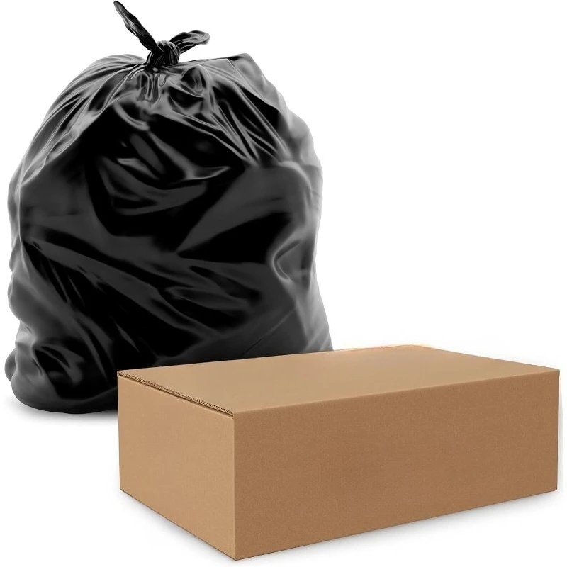 

60 Gallon Trash Can Liners Bags - 35 Count Capacity & 4mil Thick Extra Heavy Duty Strength -Large Garbage, Leak-Proof & Durable