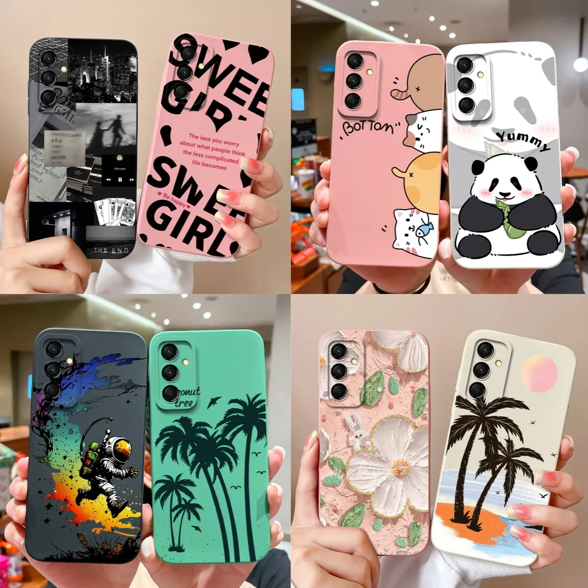 Чехол для телефона Samsung Galaxy M35 M55, новый дизайн, полная защита, задняя крышка для Samsung M 55 M 35 5G, мягкий жидкий силиконовый бампер