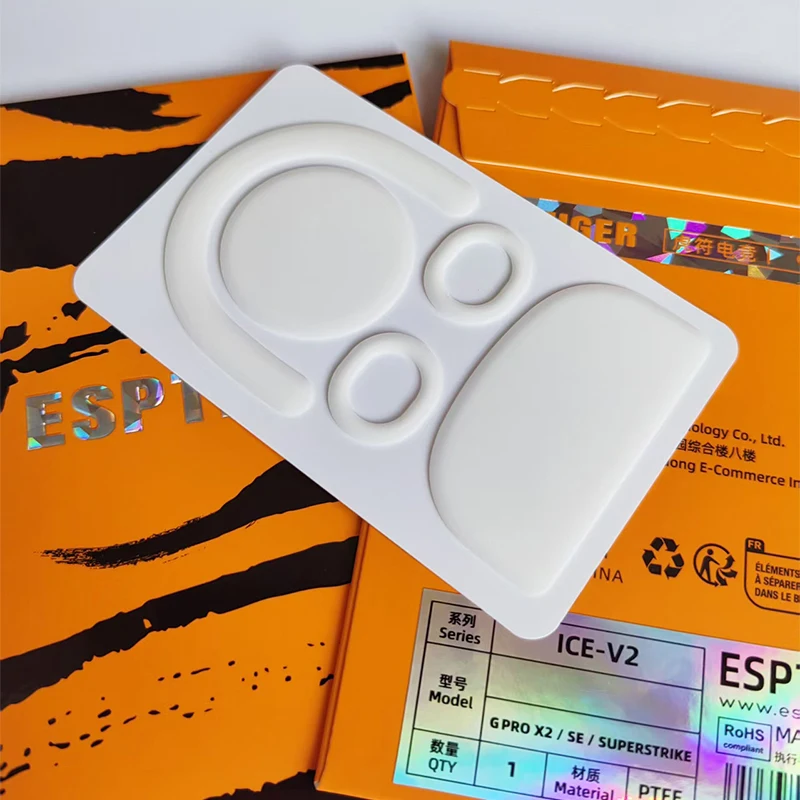 

Esports Tiger Mouse Skates Feet ICE Version /Rouge Version for G-PRO X 2 Glides Curve Edge GPX 2 Mouse Pads