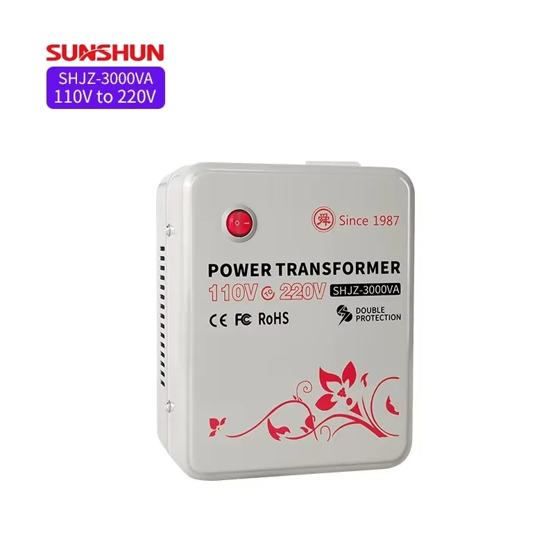 

3000W Dry Type Single Phase AC Power Transformer 110V 220V 3000VA/3KVA/3KW 50Hz 60Hz Frequency Converter Made Aluminum