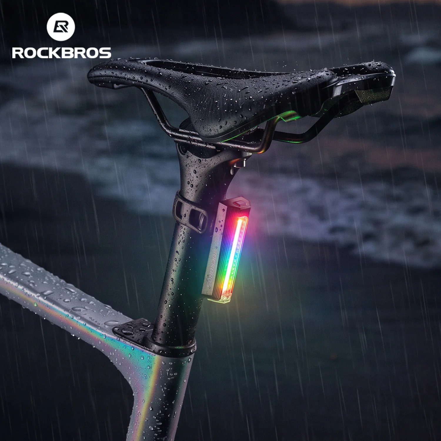 【¥1,619】ROCKBROS RB02 カラフルウォータードロップテールライト-アリエク特価アラート