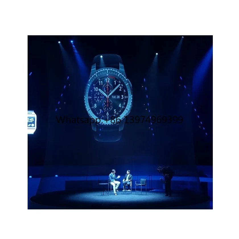 Rear Projection Hologram Mesh Screen 3D HoloGauze Display with 78% Transmittance & 180 View Angle for Stage & Outdoor Use
