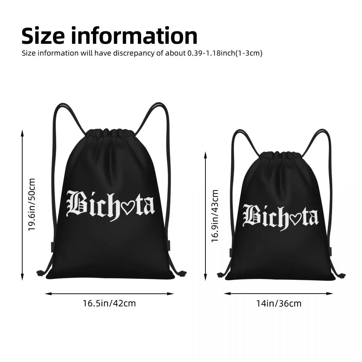 KAROL G Merch Bichota Drawstring Backpack Gym Sports Sackpack Water Resistant String Bag for Hiking