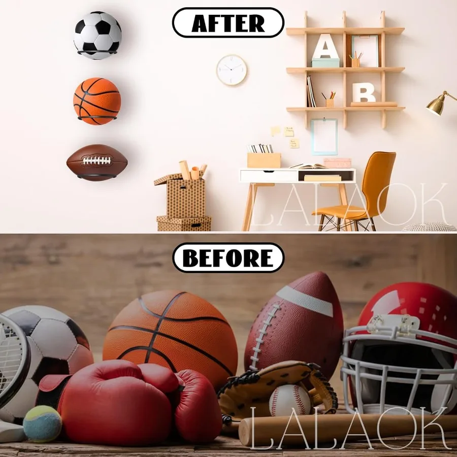 バスケットボールホルダー 壁掛け式 バスケットボール サッカーボール バレーボール フットボール ラグビー用