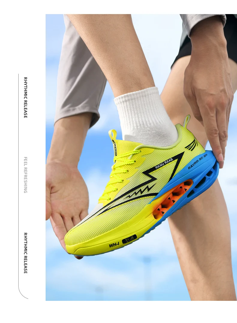 Marathon-Laufschuhe für Herren, spezielle Sneaker, Damen-Outdoor-Jogging-Sportschuhe, trendige, atmungsaktive und leichte Sportschuhe für Damen. – Detail 9