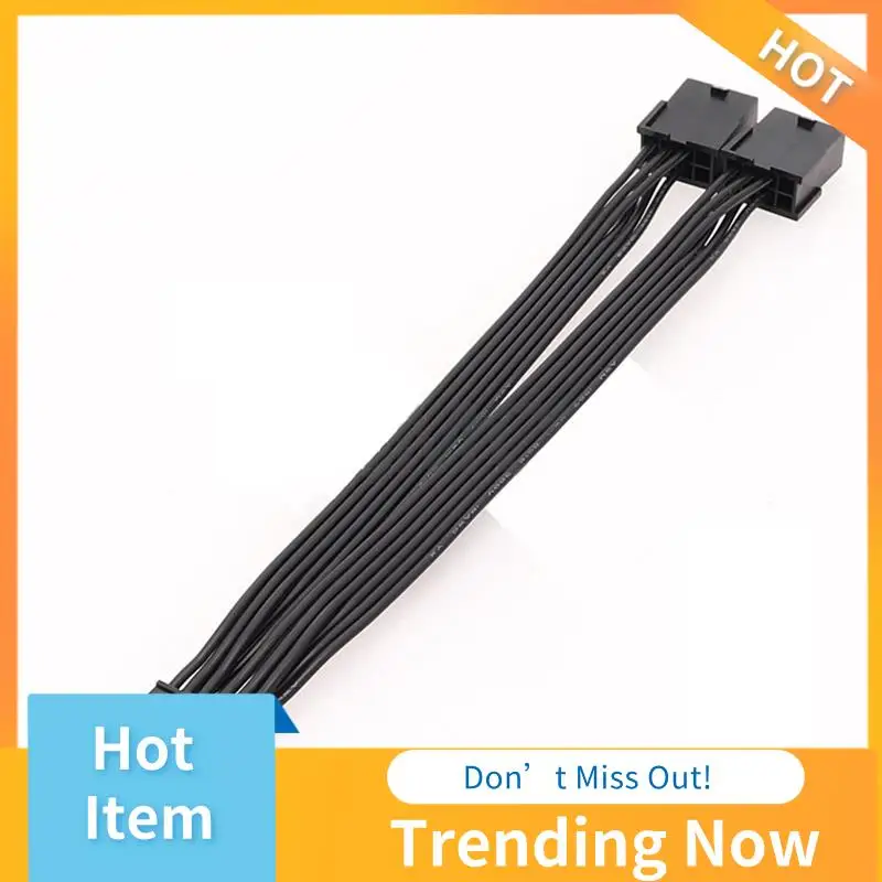 

BBNV-1Pcs Dual Pcie 8 Pin Female To Mini 12 Pin Male GPU Adapter Cable Black Cable For Geforce RTX3080 RTX3090 GPU