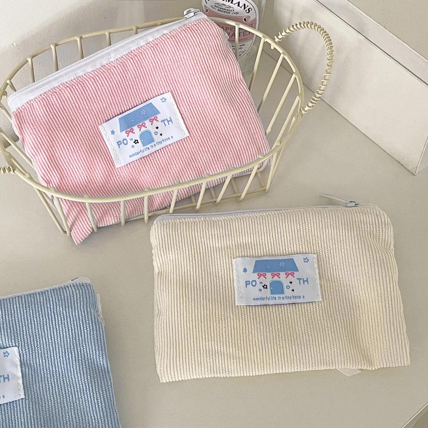 YT Student Portable Macaron Color Cute Small Item Storage Bag Miscellaneous Bag Ballet Style Bow Coin Purse