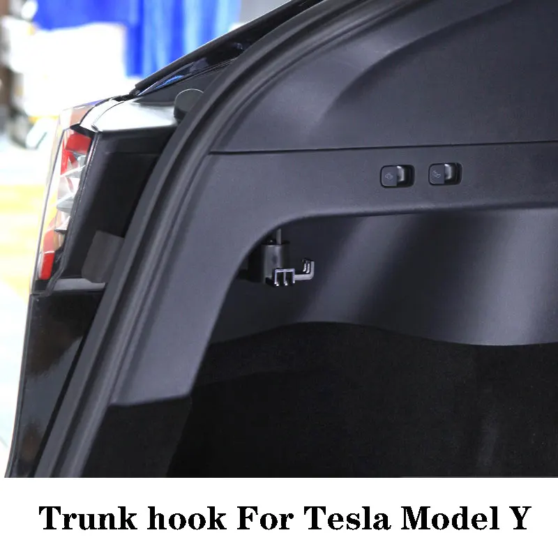 

For Tesla Model Y Car Cargo Rear Trunk Hook Holder Anti-Swinging Shopping Bag Hanger