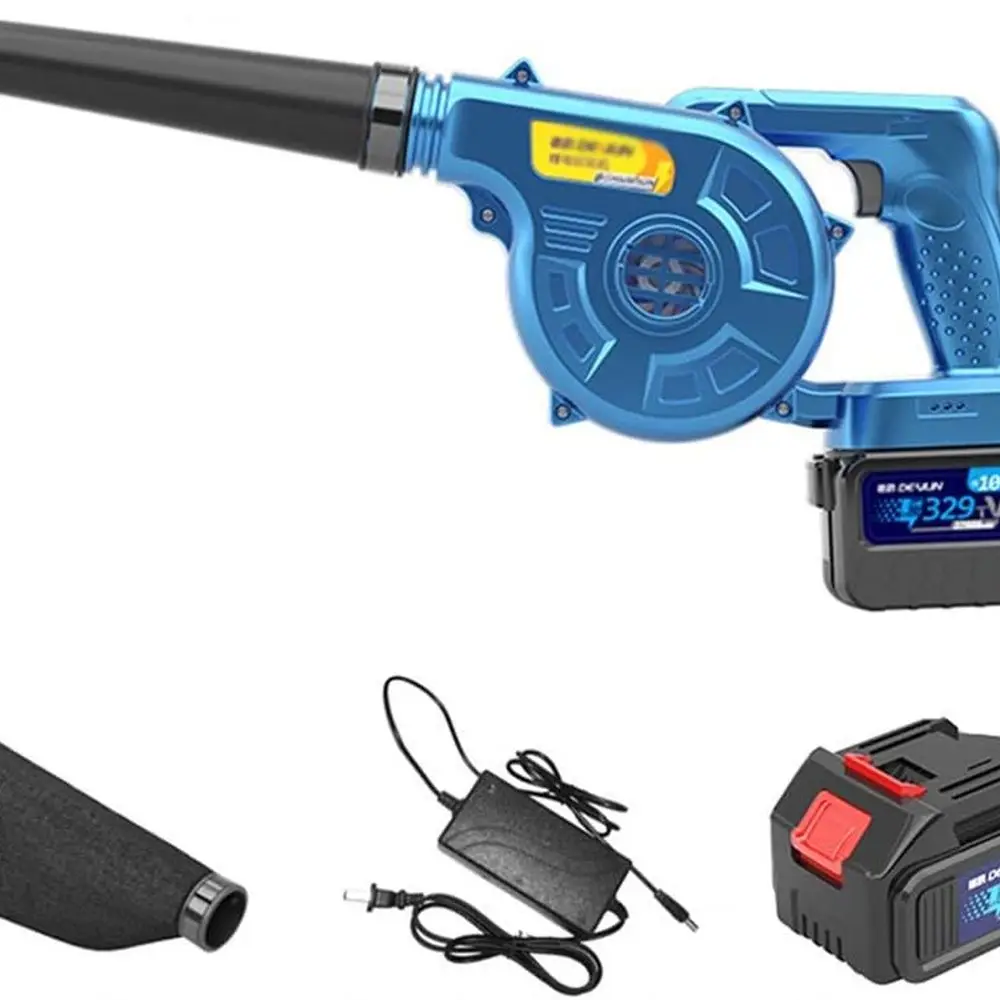 

Аккумуляторная воздуходувка и пылесос 2-в-1, переменная скорость, аккумулятор 38,900 мАч, для уборки двора, патио и автомобиля