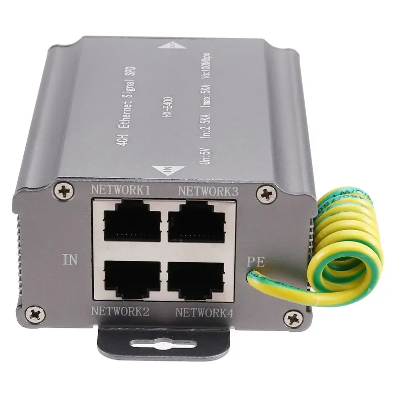 

Многофункциональное устройство мониторинга ABIJ: Защита от перенапряжения и молний для камер, RJ45, 4 порта, 100М, сетевой кабель, сигнальная лампа