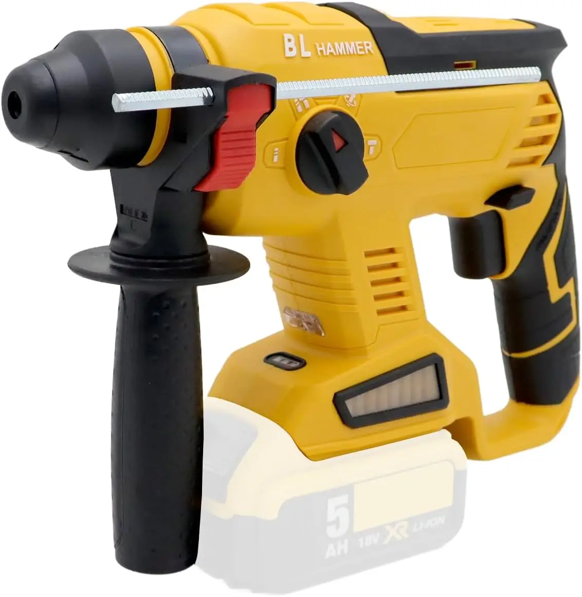 

20V Cordless Rotary Hammer Drill, 0-1400 RPM, 0-4500 BPM, 1.7 Joules, LED Light, 2.6kg, 1 Year Warranty (host only)